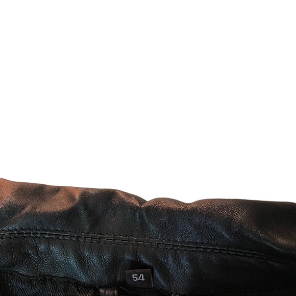 Unbranded Black 3-Button 100% Leather Sports Coat Suit Coat Men’s Euro 54 US 44R - Picture 6 of 11